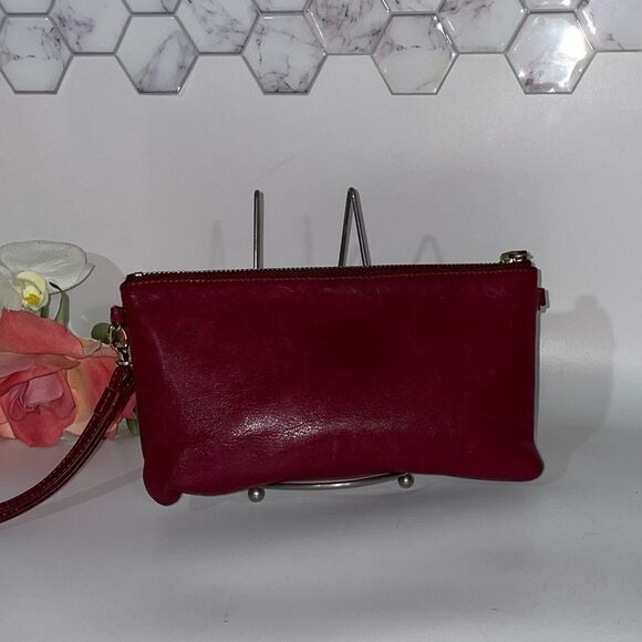 LODIS Women's Red Leather Clutch - Picture 2 of 10